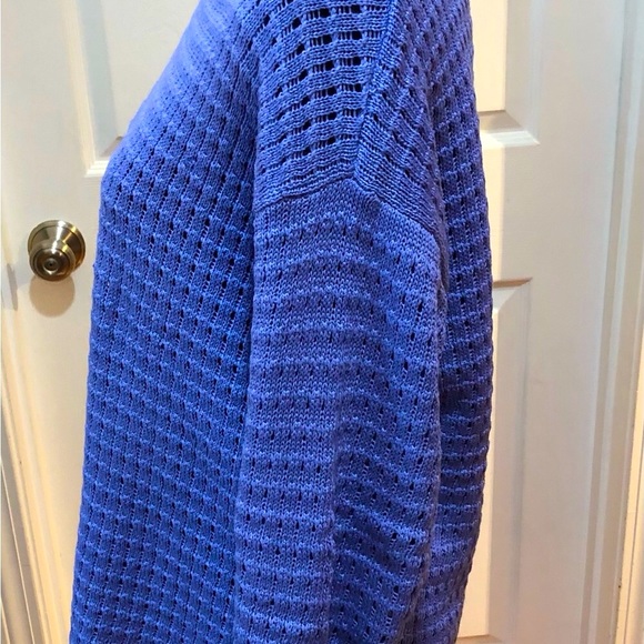 Talbots Periwinkle Blue Sweater Size LP - Picture 3 of 6